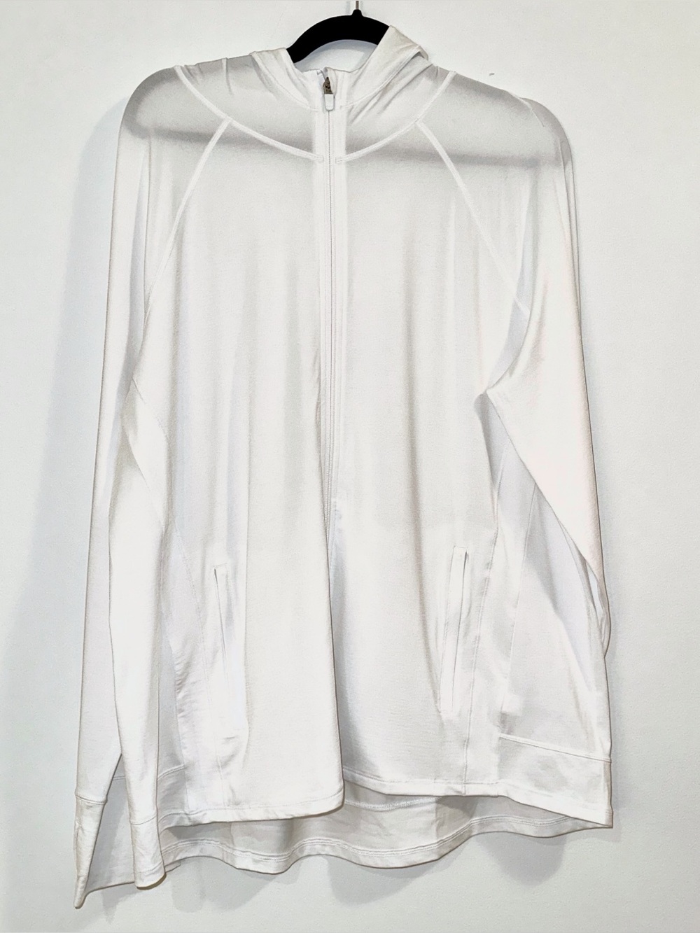 Athleta White Zip Up Athletic Hoodie​ Size 2X